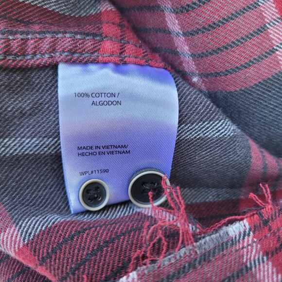 Bunny Rabbit UPCYCLED Flannel | Large - Picture 5 of 6